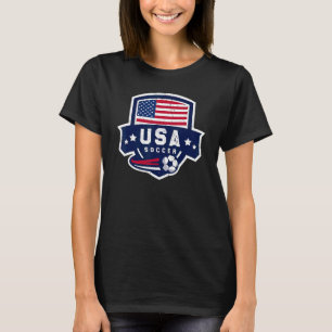 Retro USA Soccer Team   American Flag Patriotic Me T-Shirt
