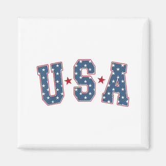 Retro USA Star 4th Of July Patritotic Independence Magnet