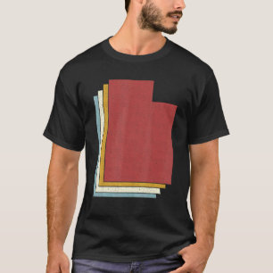 Retro USA State Vintage Map Utah T-Shirt