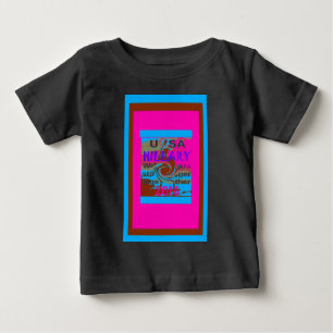 Retro USA Stronger Together Abstract Art Print Baby T-Shirt