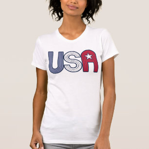 Retro USA With Star Patriotic T-Shirt