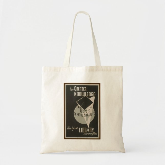 Retro Use Your Library Tote (Front)