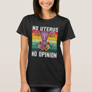 Retro Uterus Support Hysterectomy Recovery Product T-Shirt