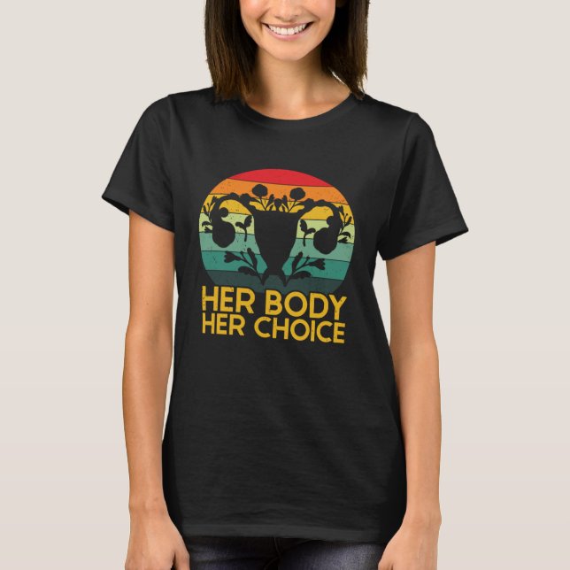 Retro Uterus Support Hysterectomy Recovery Product T-Shirt (Front)