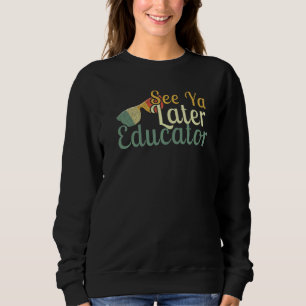 Retro Vacation Day School Happy First Day Of Summe Sweatshirt