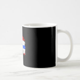 Retro vacation thai buddha thailand flag coffee mug