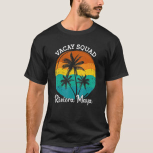 Retro Vacay Squad Riviera Maya Summer Vacation Fri T-Shirt