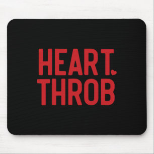 Retro Valentine Heart Throb Toddler Boy Valentines Mouse Pad