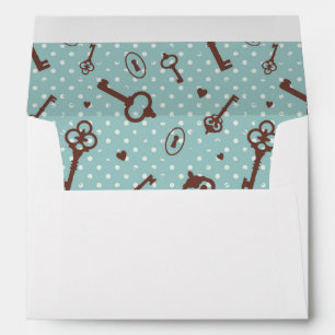 Retro Valentine Keys Envelope