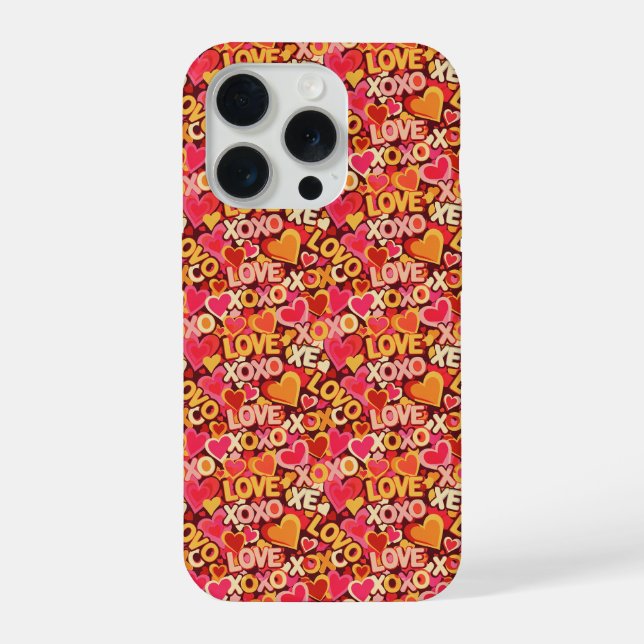 Retro Valentine Pop iPhone Case (Back)
