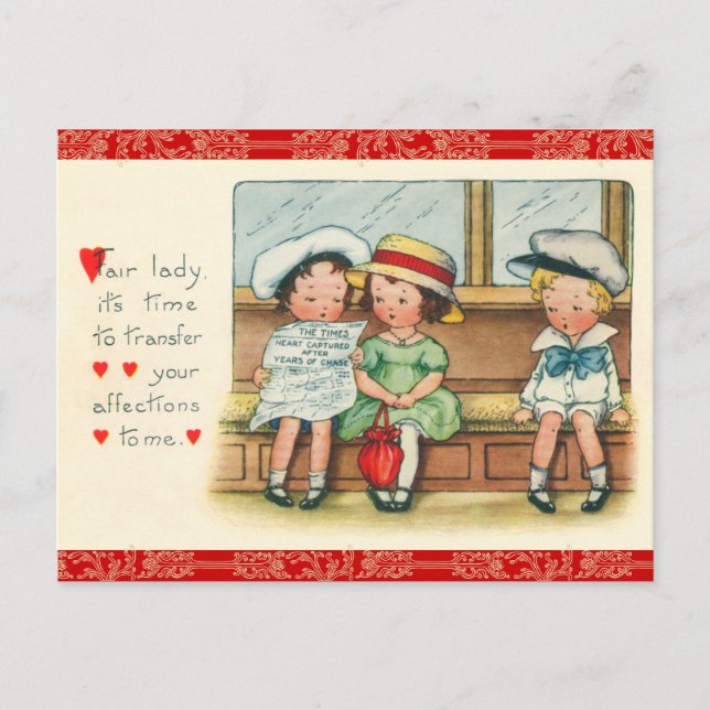 Retro Valentine Postcard (Front)