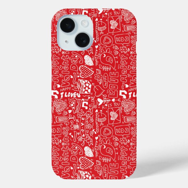 Retro valentine's day Case-Mate iPhone case (Back)