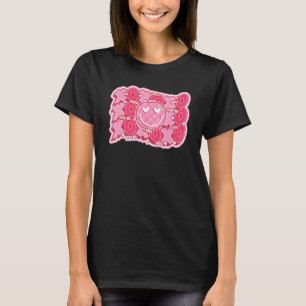 Retro Valentine's Day Hugs Kisses Happy Face XOXO T-Shirt
