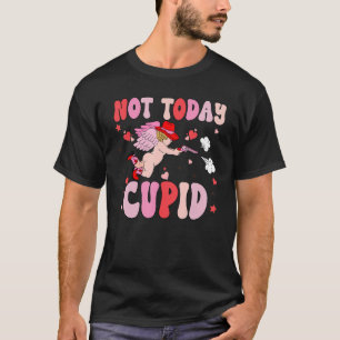Retro Valentine's Day Not Today Cupid Pink Howdy V T-Shirt