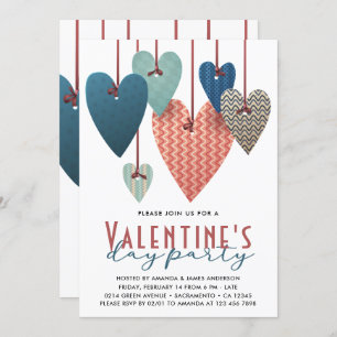 Retro Valentine's Day Party Invitation