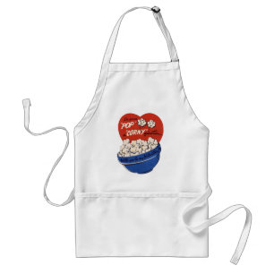 Retro Valentines Day, Popcorn Pop a Corny Question Standard Apron