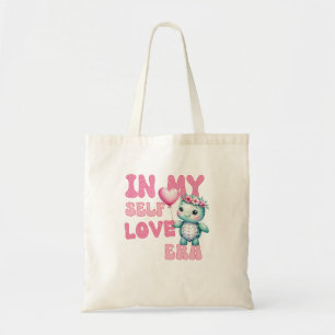 Retro Valentine's Day Self love Turtle Tote Bag