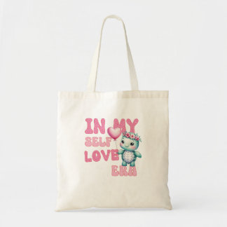 Retro Valentine's Day Self love Turtle Tote Bag