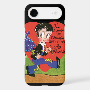 Retro Valentine's Day, Vintage Hobo Boy Heart