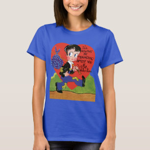 Retro Valentine's Day, Vintage Hobo Boy Heart T-Shirt