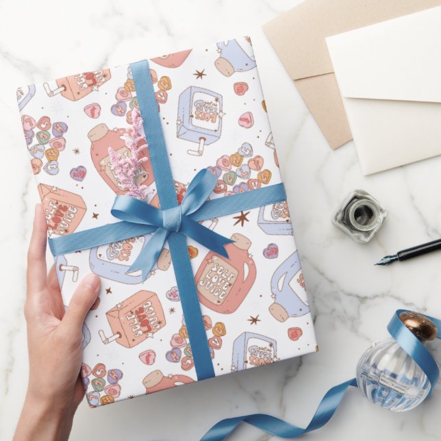 Retro Valentine's Wrapping Paper (Gifting)
