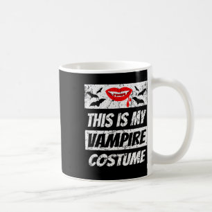 Retro Vampire Halloween Outfit Easy Halloween Drac Coffee Mug