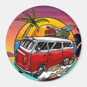 Retro Van Magnet