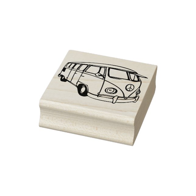Retro Van Rubber Stamp (Stamp)
