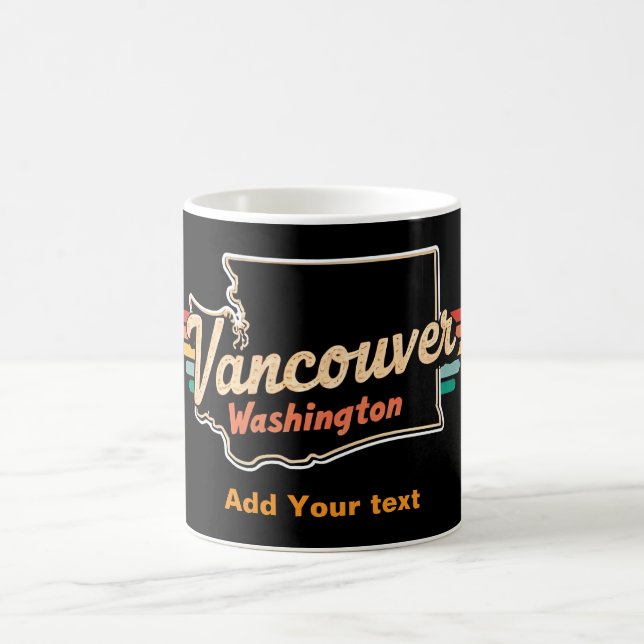 Retro Vancouver Washington State gift             Coffee Mug (Center)