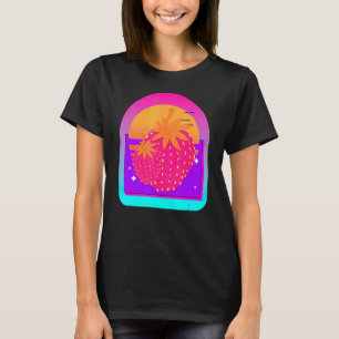 Retro Vaporwave 90s Red Berry Summer Fruit Strawbe T-Shirt