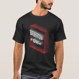 Retro Vaporwave Barberton Ohio OH T-Shirt