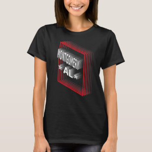 Retro Vaporwave Montgomery Alabama AL T-Shirt