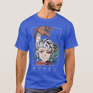 Retro Vaporwave Otaku Japan Anime Dragon Demon Kan T-Shirt