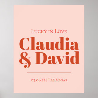 Retro Vegas Wedding Sign 