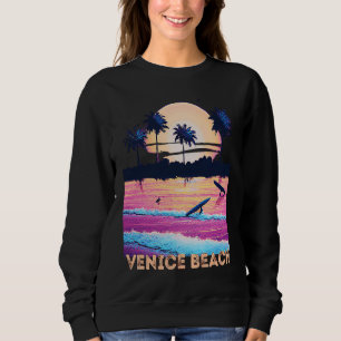 Retro Venice Beach California Souvenir Surf Sweatshirt