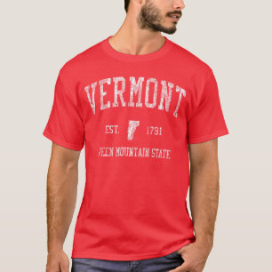 Retro Vermont Vintage VT Sportsee Design gift T-Shirt