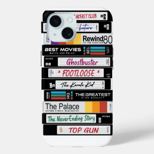 Retro VHS 80's Movies iPhone 15 Case