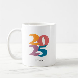 Retro Vibes Graduation Class of 2024 Coffee Mug