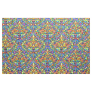 Retro Victorian Era Art Nouveau Ornament Pattern Fabric