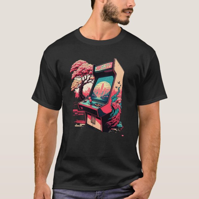 Retro Video Game Arcade T-Shirt (Front)
