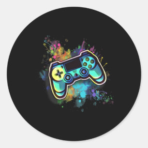 Retro Video Game Controller For Men1 Classic Round Sticker