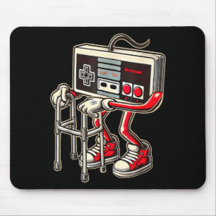 Retro Video Game Controller With Walker Funny Game Mouse Pad