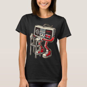 Retro Video Game Controller With Walker Funny Game T-Shirt