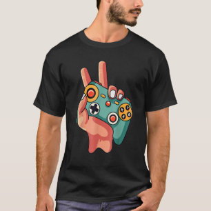 Retro Video Game Controllers Boys Kids Gaming Gam T-Shirt