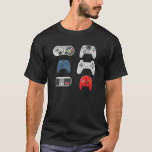 Retro Video Game Controllers Collection Gaming T-Shirt