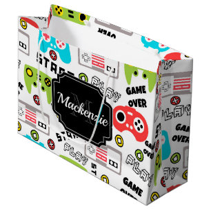 Retro Video Game Large Gift Bag