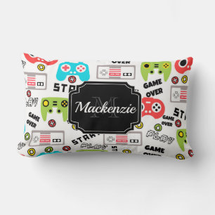 Retro Video Game Lumbar Cushion