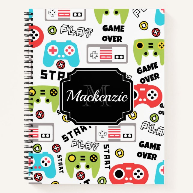 Retro Video Game Notebook (Front)