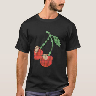 Retro Video Game Pixel Cherry Cool Cherries Lovers T-Shirt