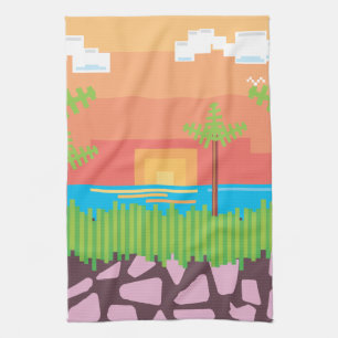 Retro Video Game Tea Towel